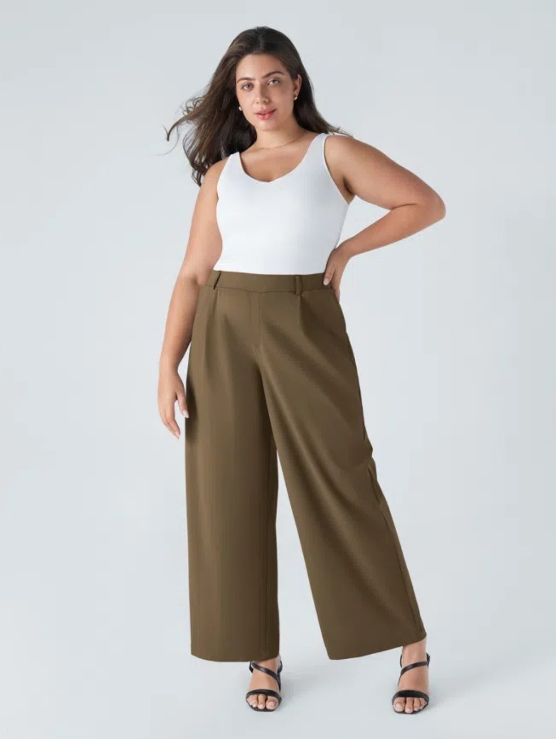 Halara Flex Daystretch High Waisted Pocket Straight Leg Work Pants 1x